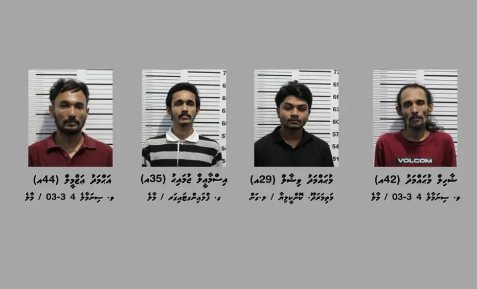 ވިލިމާލޭގައި ހިންގި މަސްތުވާތަކެތީގެ އޮޕަރޭޝަނެއްގައި ފިލްމީ ތަރި އަޒޭ، ޖުމާ އަދި ރޯމަން ހައްޔަރުކޮށް 15 ދުވަހަށް ބަންދުކޮށްފި